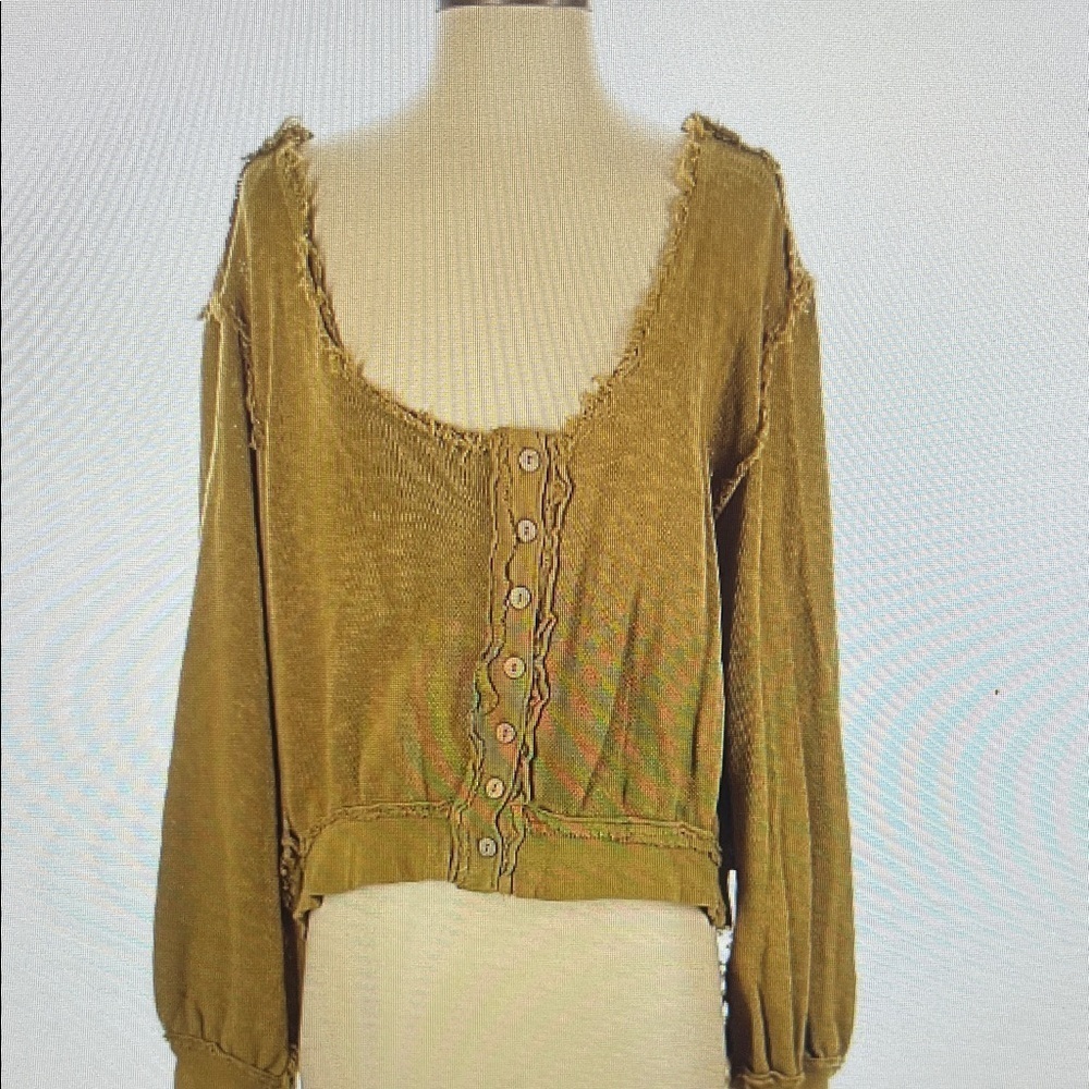 Free People Button-Down Shirt Small